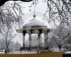 Bandstand in Snow