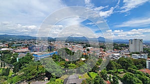 Bandung Cityview from DSA 17th floor in afternoon