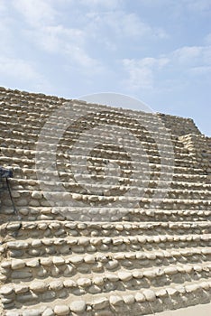 Bandurria ruins in Huacho Peru with pyramid and observatory