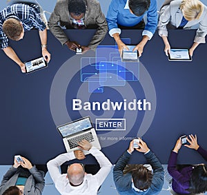 Bandwidth Broadband Computer Information Concept