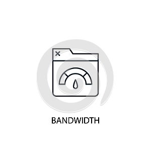 Bandwidth concept line icon. Simple