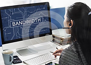 Bandwidth Internet Online Connection Technology Concept