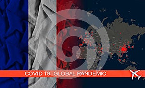 Baned travels quarantine global pandemic corona virus COVID-19 Coronavirus chinese infection of France