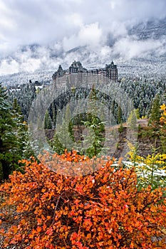 The Banff Springs Hotel in Banff National Park