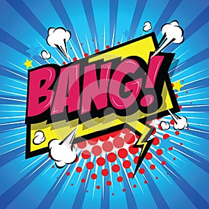 Bang! Comic Speech Bubble, Cartoon