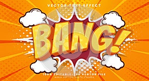 Bang Comic style 3d editable text effect