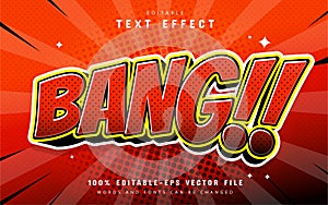 Bang comic style text effect editable