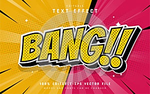 Bang comic text effect editable