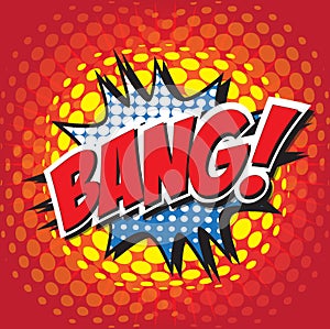 BANG! comic word photo