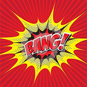 BANG! comic word