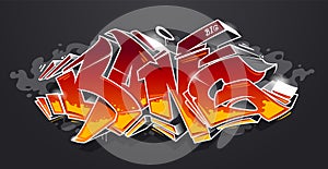 Bang Graffiti Vector Art