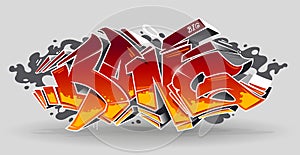 Bang Graffiti Vector Art