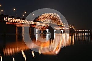 Bang-Hwa bridge, over Han-River, Seoul, Korea
