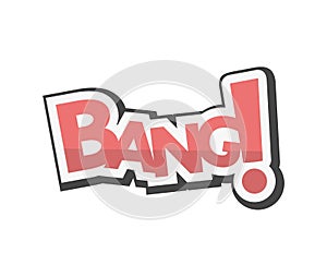 Bang onomatopoeia symbol photo