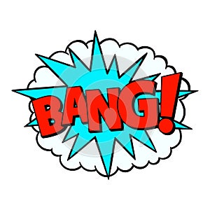 Bang! pop art. Hand drawn design