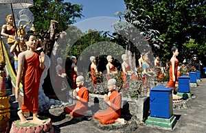 Bang Saen,Thailand: Figures in Wat Saen Suk Gardens photo