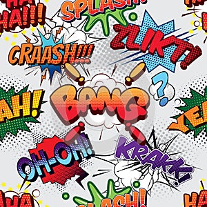 Bang Seamless comics background