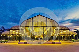 Bangalore India at Lalbagh Park glass house