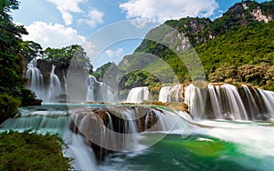 Bangioc waterfall in Caobang, Vietnam