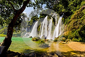 Bangioc waterfall in Caobang, Vietnam