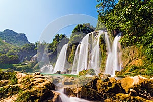 Bangioc waterfall in Caobang, Vietnam