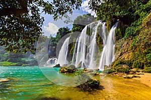 Bangioc waterfall in Caobang, Vietnam