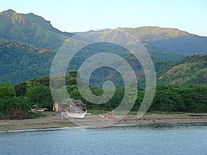 Bangkas, a traditional type of outrigger boats used by Filipino artisanal fishermen