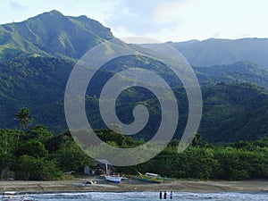 Bangkas, a traditional type of outrigger boats used by Filipino artisanal fishermen