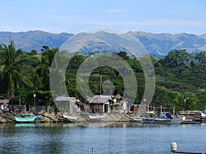 Bangkas, a traditional type of outrigger boats used by Filipino artisanal fishermen