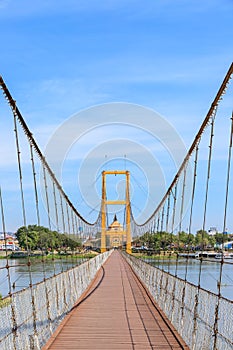 Bangkok Bicentennial Bridge over Ping river at Tak province, Thailand