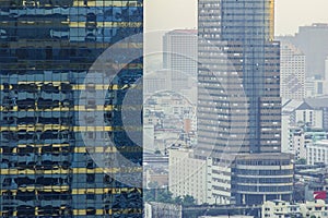 Bangkok building close up