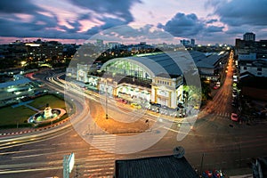 Bangkok central train station Hua Lamphong Railway Station is