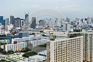 Bangkok city panorama skyscraper cityscape of the capital of Thailand