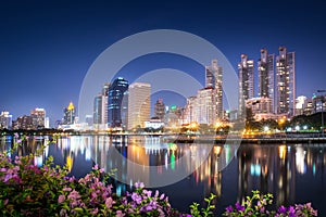 Bangkok city scape at night