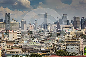 Bangkok Cityscape capital of Thailand and beautiful sky