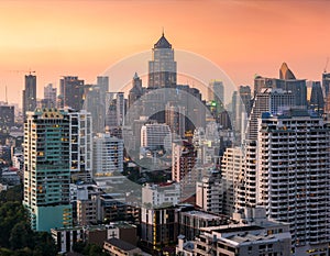 Bangkok Cityscape at Sunset