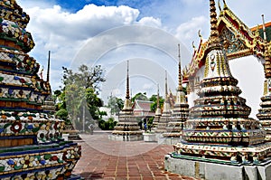 Bangkok Grand Palace Monuments colourful