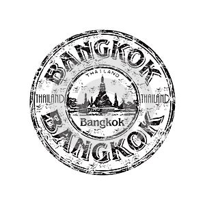 Bangkok grunge rubber stamp