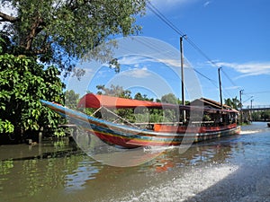 Bangkok Klong (Canal) long-Tailed River Boat