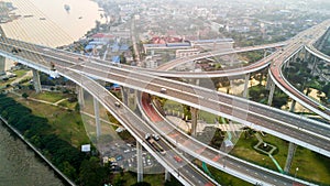 Bangkok large road interchange