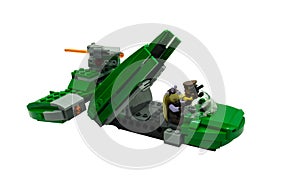 bangkok ,Lego starwars actors in starwars movie in the space ship on isolated white background with clipping path