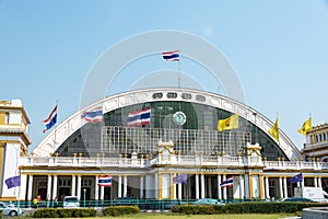 Bangkok Railway Station(Krungthep Station, Hua Lamphong Station). a famous the main railway station in Bangkok,