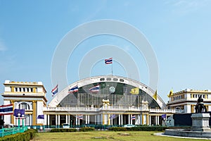 Bangkok Railway Station(Krungthep Station, Hua Lamphong Station). a famous the main railway station in Bangkok,