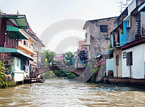 Bangkok river canal boondocks photo