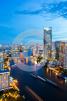 Bangkok Skyline downtown River