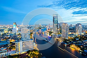 Bangkok Skyline at dusk