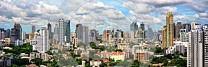 Bangkok skyline panorama