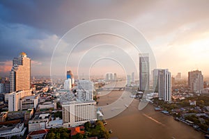 Bangkok Skyline sunset