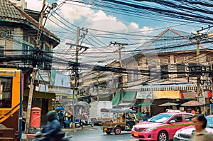 Bangkok Street and traffic