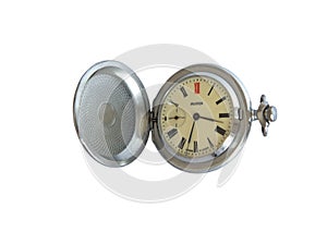 Vintage hunter pocket watch Molnija